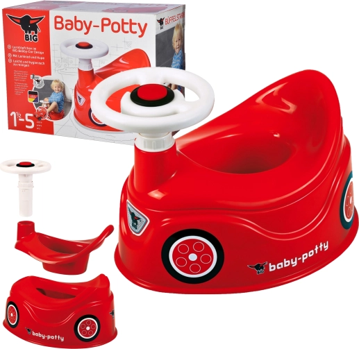 Dziecinny nocnik w kształcie auta BIG New Bobby Car z kierownicą i klaksonem