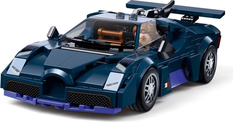 Sluban ModelBricks niebieski samochód sportowy 1:32