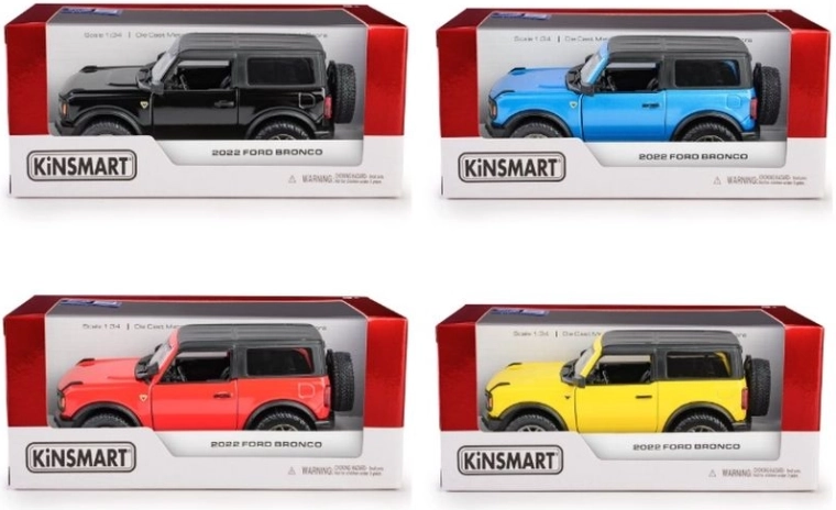 Metalowy model Ford Bronco Hardtop 2022 1:34