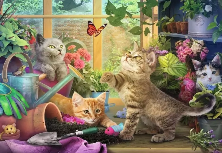 Puzzle Ravensburger Figlarne kocięta XL 200 elementów
