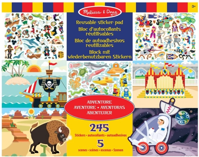 Melissa a Doug - Naklejki wielokrotnego użytku Przygoda