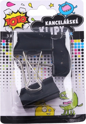 Klipy biurowe 41 mm, zestaw 3 szt.