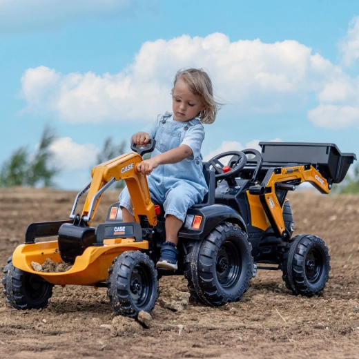 Funkcjonalny przedni ładowacz i tylna koparka