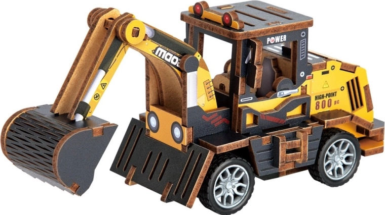 2Kids Toys 3D drewniane puzzle przestrzenne – koparka