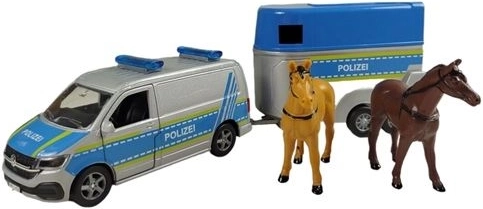 VW T6 policyjny van z przyczepą do przewozu koni