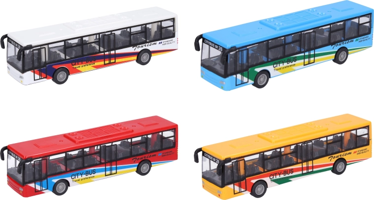 Metalowy autobus 15 cm - 1 sztuka