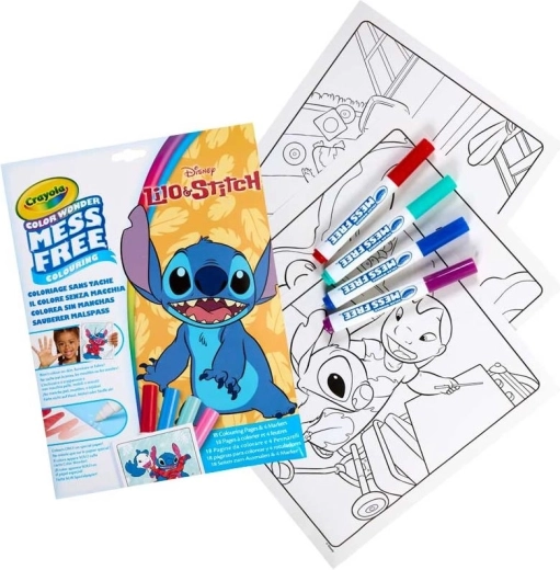 Crayola kolorowanki lilo i stitch colour wonder + 4 flamastry