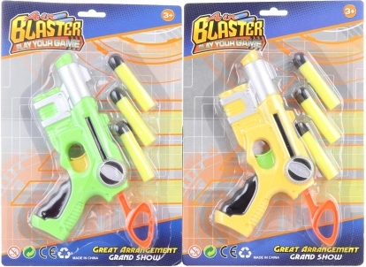 Plastowy pistolet na piankowe naboje dla dzieci