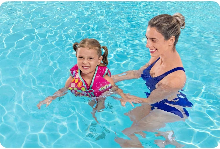 Bezpieczne wsparcie wypornościowe dla pierwszego pływania