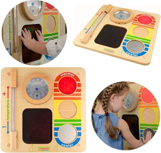 Masterkidz edukacyjny panel ścienny do poznawania temperatury