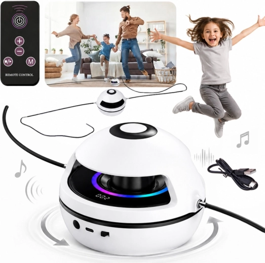 Elektryczna interaktywna skakanka z muzyką, Bluetooth, pilotem zdalnego sterowania i licznikiem
