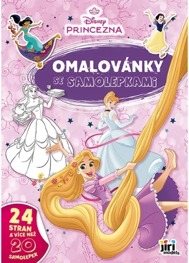 Kolorowanka A4 z naklejkami Disney Księżniczki