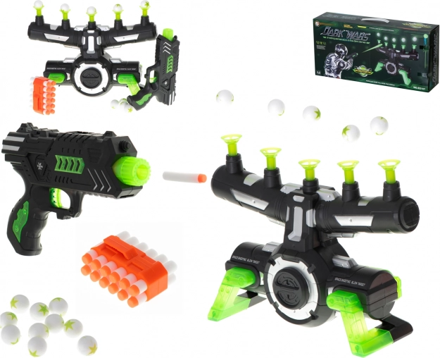 Gra strzelecka z lewitującymi tarczami DARK WARS – pistolet z piankowymi nabojami
