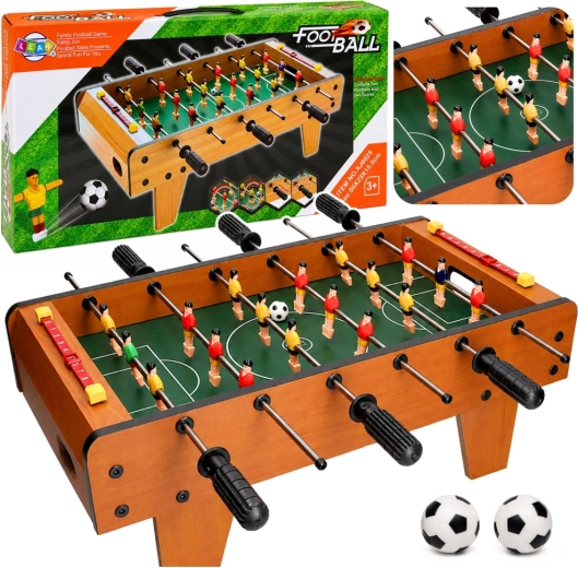 Mini piłkarzyki stołowe 50 cm – drewniany stół do gry