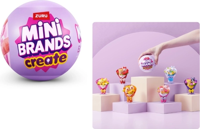 ZURU Mini Brands Create miniaturowe bukiety kawaii - 1 sztuka