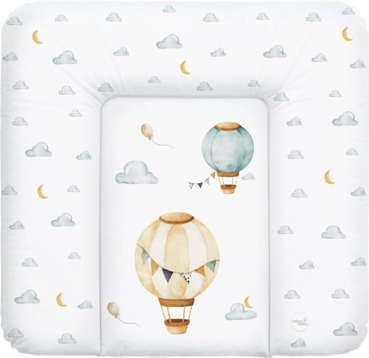 Ceba Baby miękka mata do przewijania Basic Balloons 75 × 72 cm