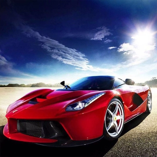 Norimpex malowanie diamentowe Czerwone Ferrari 30 × 40 cm