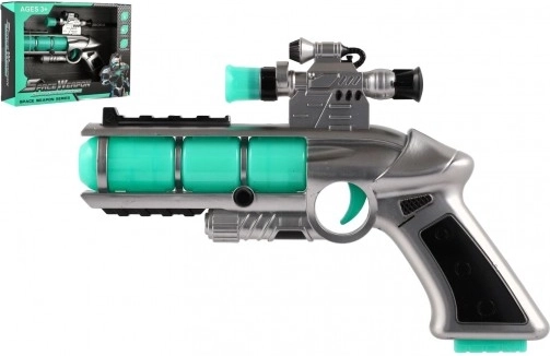Futurystyczny pistolet dziecięcy z dźwiękiem i światłem