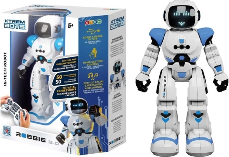 Xtrem Bots Robbie 2.0 – interaktywny programowalny robot sterowany zdalnie