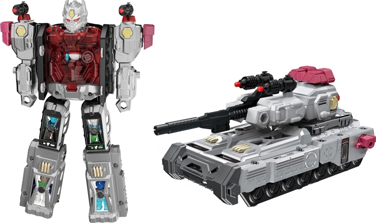 Czołg autorobot z mini robotami i efektami 48 cm