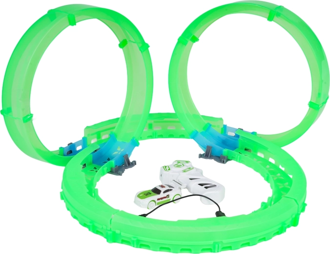 Świecący tor z pętlami