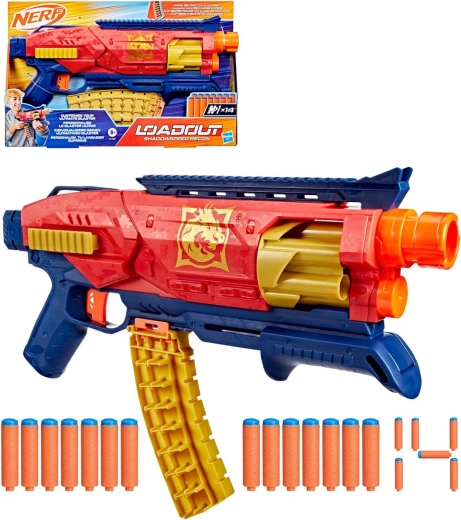 Hasbro Nerf Loadout Shadowspeed Recon blaster z 14 strzałkami N1