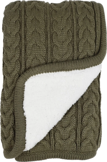 Vinter & Bloom koc Cuddly dusty olive