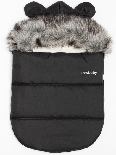 Zimowy śpiworek NEW BABY Lux Fleece grafitowy