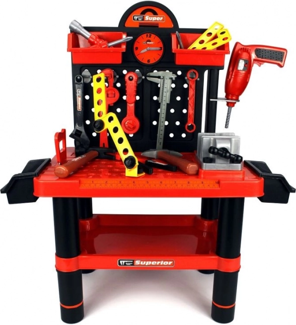 Dziecięcy stół roboczy Superior – Zestaw do gry z narzędziami