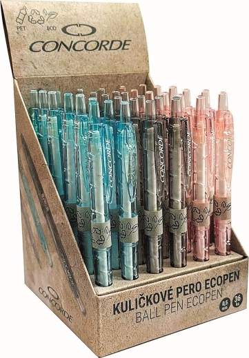 Długopis kulkowy CONCORDE EcoPen 0,5 mm, ekspozytor