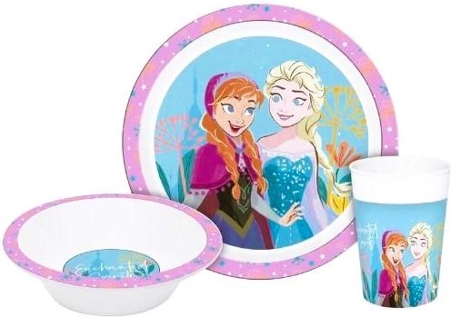 Plastikowy zestaw obiadowy Frozen 3 szt.