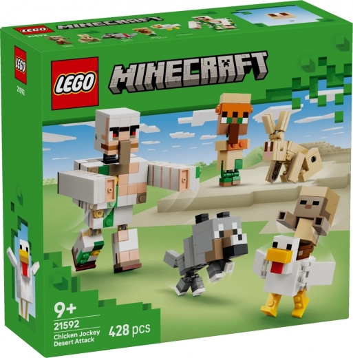 LEGO Minecraft Atak kurczakowego jeźdźca na pustyni