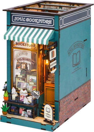 2Kids Toys Zestaw 3D book nook Miniatura domku Księgarnia duszy