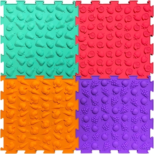 Różne tekstury do masażu i stymulacji dotykowej