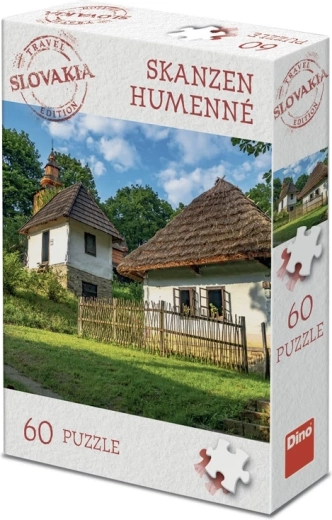Dino Puzzle edycja turystyczna Słowacja – skansen Humenné 60 elementów