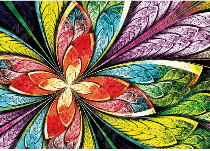 YAZZ puzzle kolorowy kwiat 1000 elementów