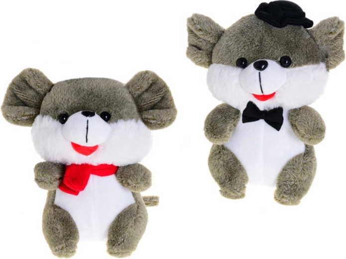 Pluszowa myszka baby 20 cm siedząca – 1 sztuka