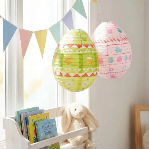 Papierowy lampion wielkanocny w kształcie jajka, 30 cm