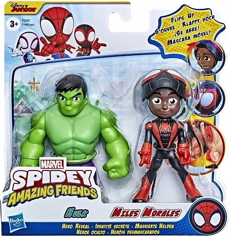 Hasbro Marvel Spidey i jego niesamowici przyjaciele – figurki Miles Morales i Hulk