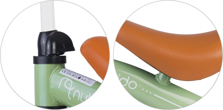 Regulowane siodełko dla prawidłowej pozycji