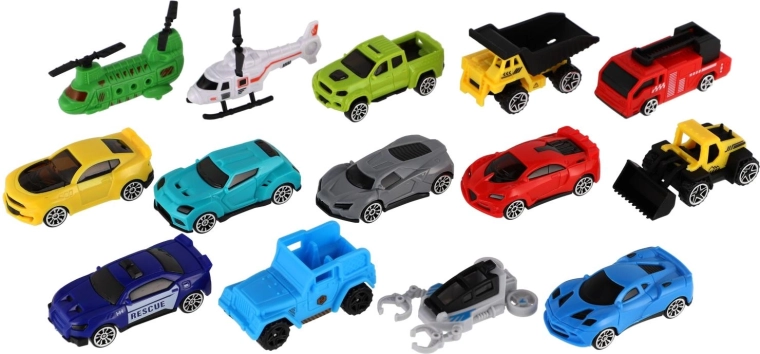 14 różnych pojazdów do niekończącej się zabawy