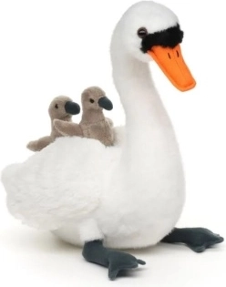 Pluszowy łabędź z pisklętami 25 cm Eco-friendly