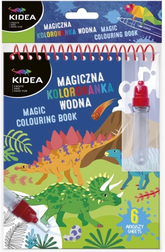 Malowanie wodą Kidea dinozaury