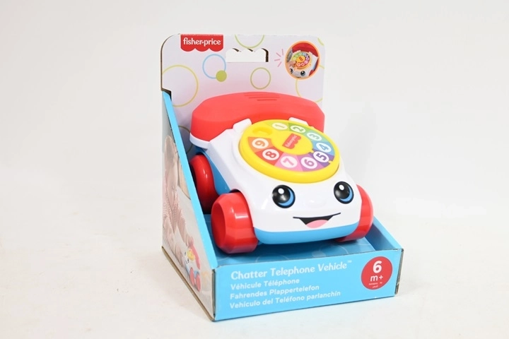 Fisher-Price telefon do ciągnięcia na kółkach dla maluchów