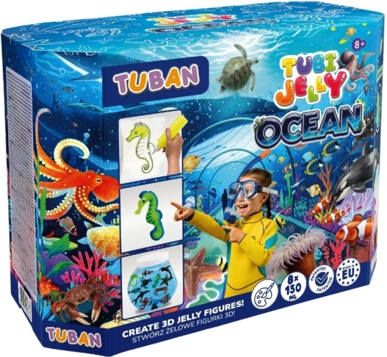 Tubi Jelly Ocean zestaw z dużym akwarium (8 kolorów)
