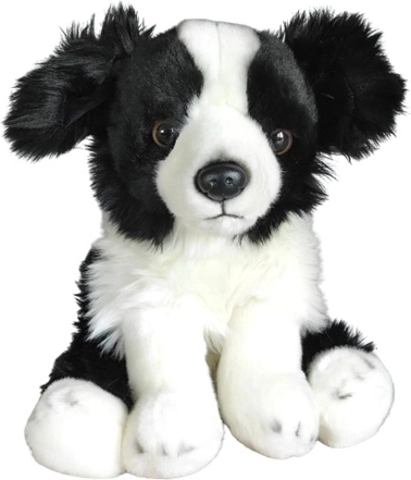 Siedząca figurka dekoracyjna border collie 28 cm