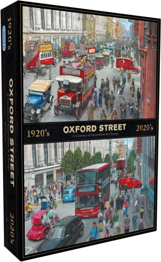 Puzzle Gibsons Oxford Street na przestrzeni dekad 1000 elementów