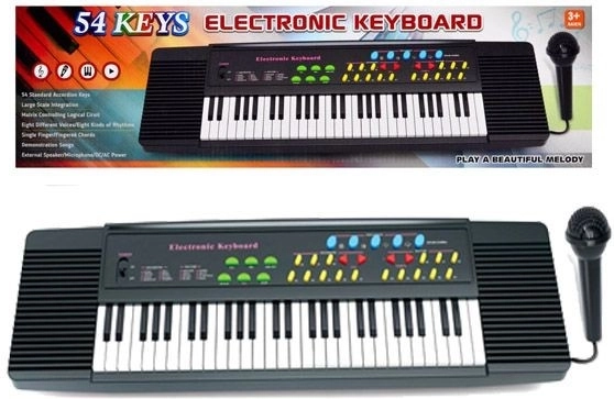 Dziecięce organki (keyboard) z mikrofonem 50 cm - 1 szt.