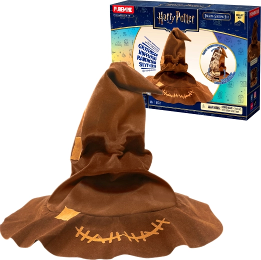 Puremind Harry Potter drewniane puzzle 3D — Tiara Przydziału z dźwiękiem