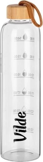 Szkło borokrzemowe i bambusowa zakrętka